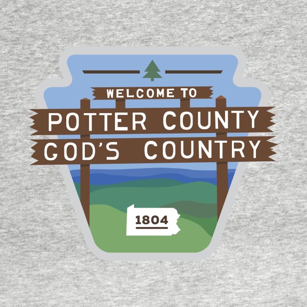 Potter County PA by PodDesignShop